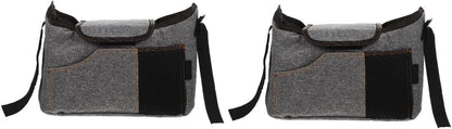 Yardwe 2pcs Stroller Hanging Pouch Diaper Holder Organizer Supplies Stroller Holder Diaper Bag