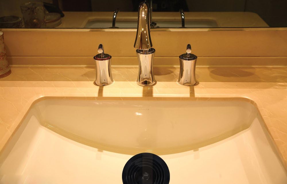 V-TOP Tub Stopper 2 Pack, 6 inches Large Silicone Drain Plug Hair Stopper Flat Suction Cover for Kitchen Bathroom Accessories and Laundry