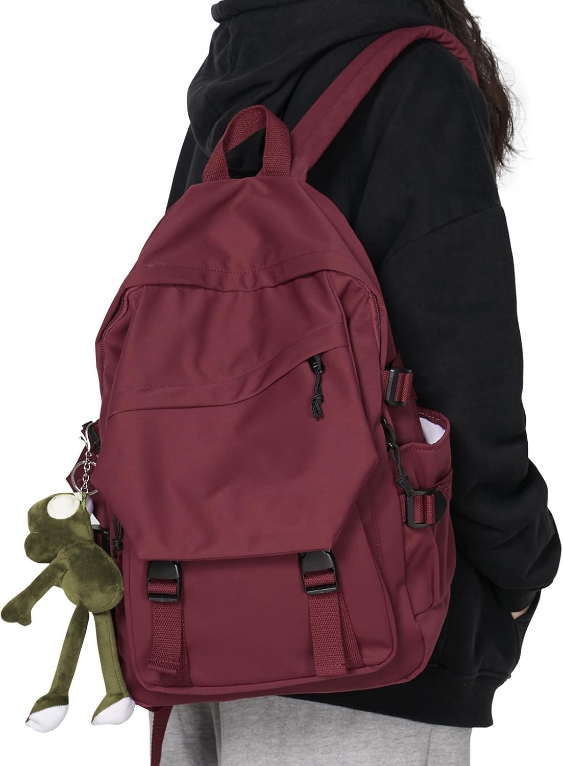 School Backpack for Women Men College High School Bags for Boys Girls Casual Daypack Laptop Backpack Waterproof Black Bookbag Travel Rucksack