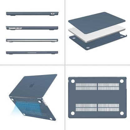 MOSISO Compatible with MacBook Air 13 inch Case 2025 2024 2023 2022 M4 A3240 M3 A3113 M2 A2681, Plastic Hard Shell&Keyboard Cover&Screen Film&Pouch for MacBook Air 13.6 inch Case, Crystal Clear