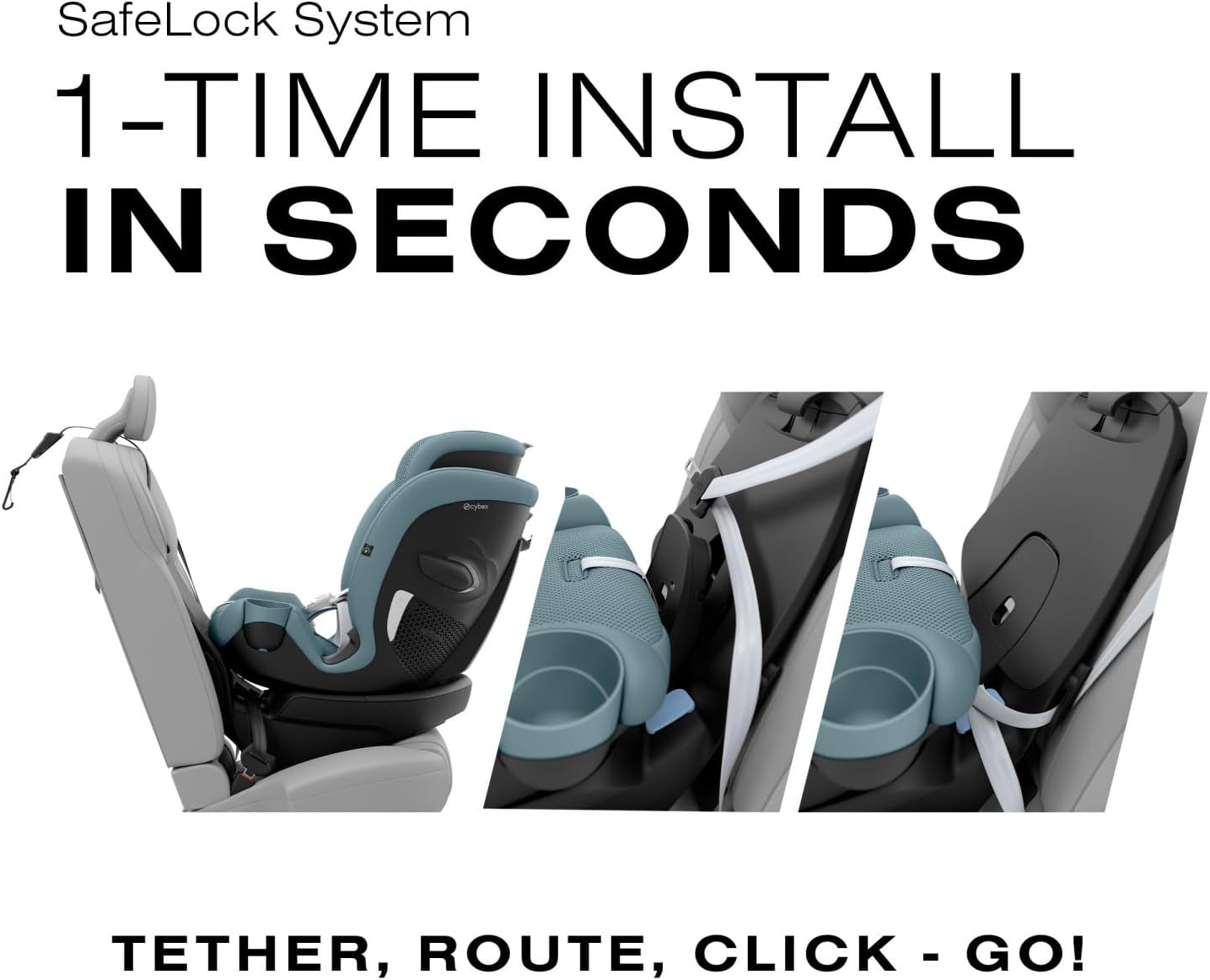 Cybex Callisto G 360 Rotating All-in-One Car Seat, Easy Install, 4-120 lbs