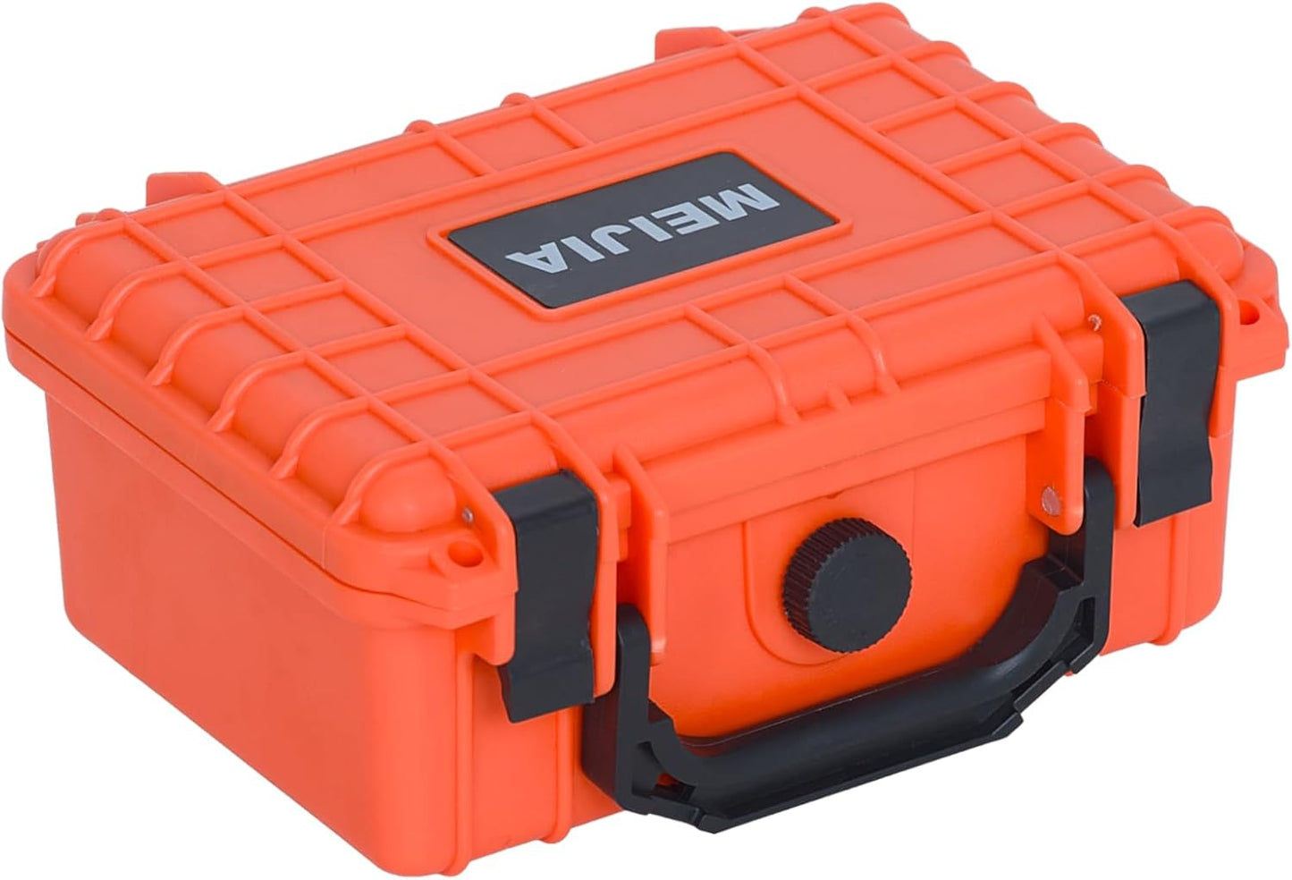 MEIJIA Portable All Weather Waterproof Protective Hard Case,Camera Case with Customizable Fit Foam, Fit use of Drones, Cameras, Equipments, 8.12"x6.56"x3.56" (Black)