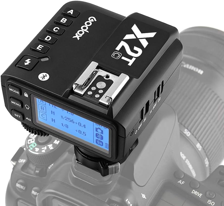 Godox X2T-C E-TTL II Wireless Flash Trigger 2.4G Wireless Transmitter Compatible with Canon DSLR Camera Godox V1 TT685C TT350C V860II-C TT600 AD200Pro iPhone X/8/8 Plus Huawei P20 Pro/Mate 10