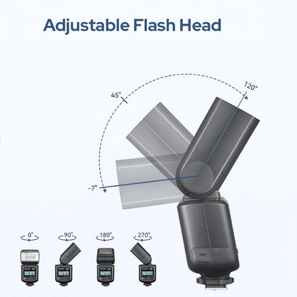 Godox TT520 III TT520III Camera Flash - Godox TT520 II TT520II Upgraded, 433MHz GN33 Manual Flash with RT-16 Transmitter, 1/128-1/1Power(±1/3-stop), S1/S2 Mode,Compatible w/Center-Pin Hotshoe Cameras