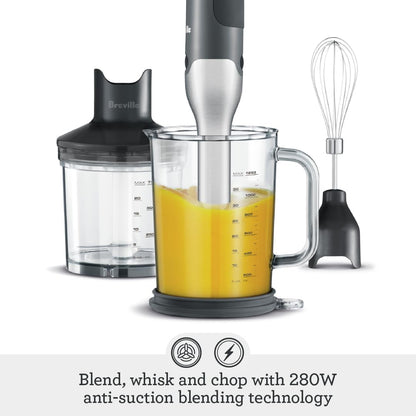 Breville the Control Grip Immersion Blender, BSB510XL, Brushed Stainless Steel