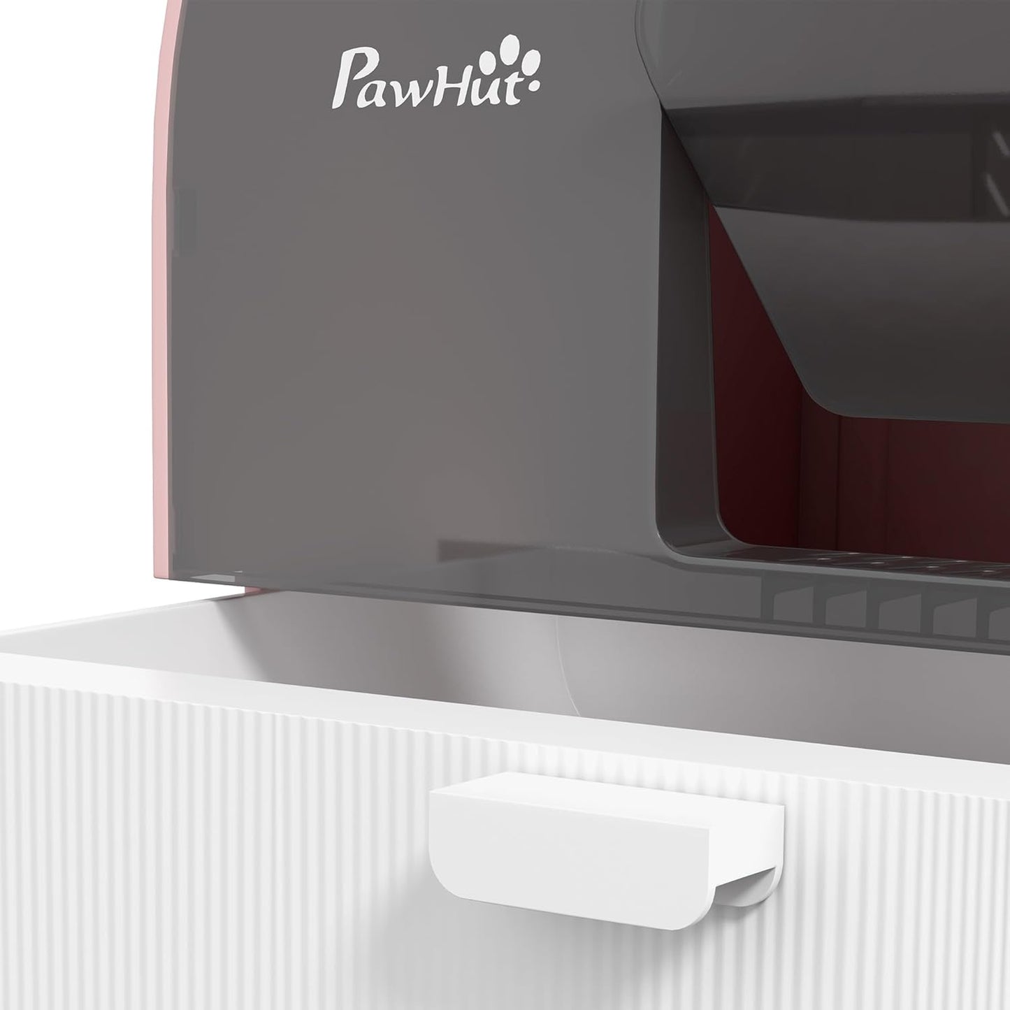 PawHut Large Cat Litter Box with Lid, Enclosed Kitty Litter Box with Slide-Out Tray, Scoop, Filter, Green
