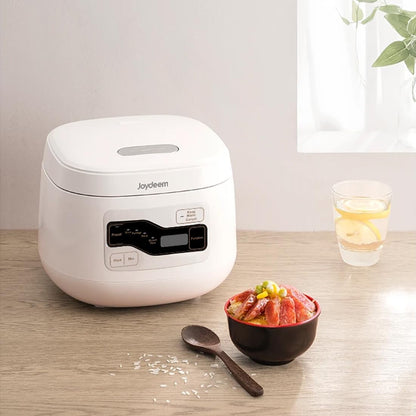 Joydeem - FD20S-W Ceramic Rice Cooker 3 Cups Uncooked Rice Cooker with Pure Ceramic Inner Pot, 24 Hours, 2 L, White