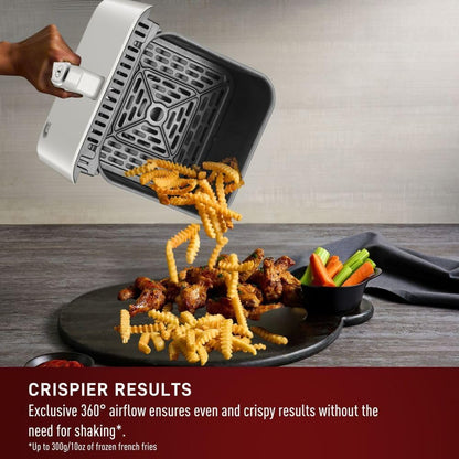 T-fal Infrared 2.0 Air Fryer, 8-in-1, Extra Large 7L / 7.3Qt., Infra-Heat Technology, Dual heating design, No pre-heating, Faster, Juicier and Crispier, Black