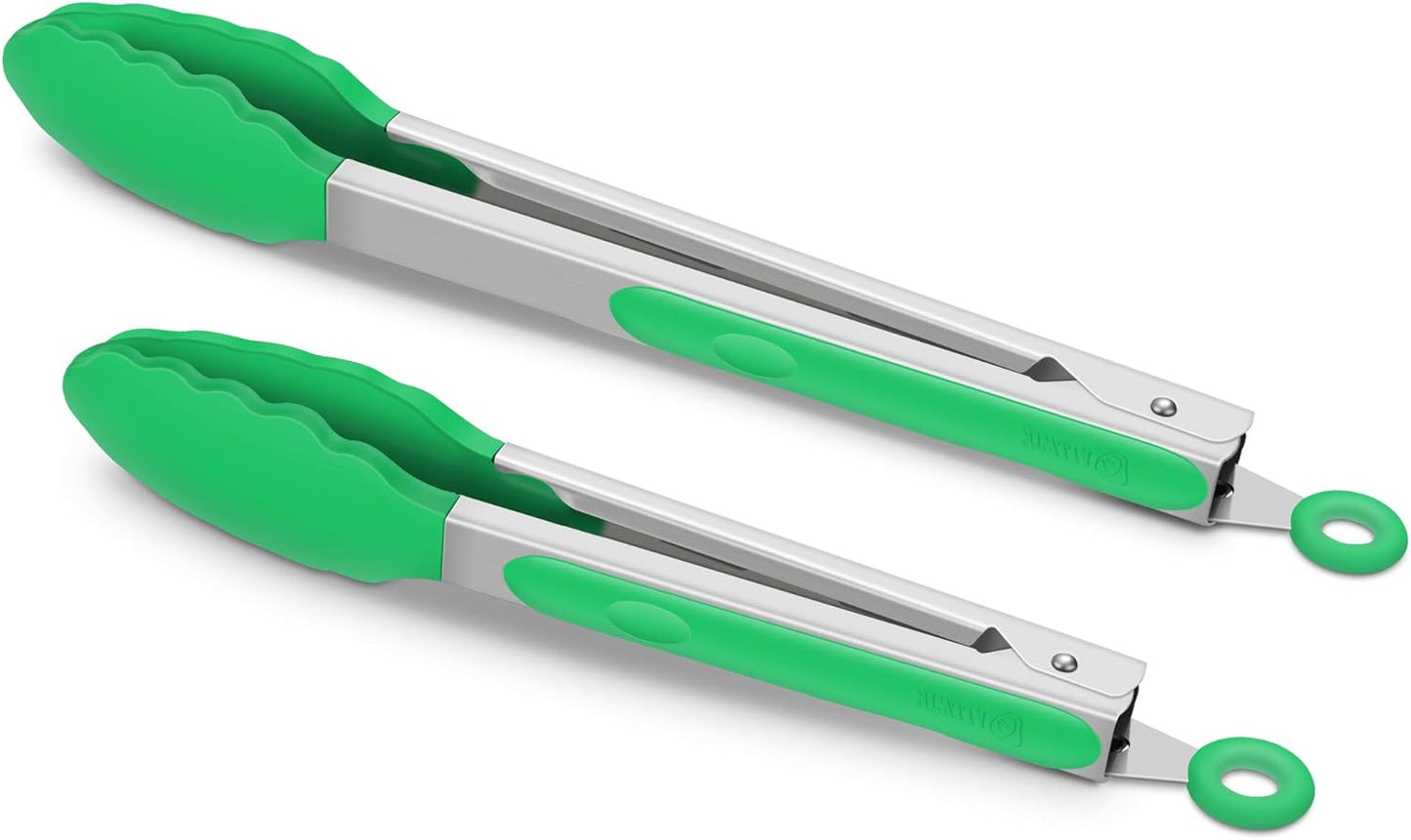 Purilite Select Silicone &amp; Stainless Steel Kitchen Tongs
