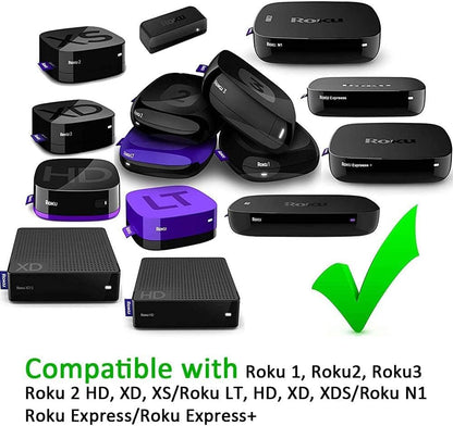 Gvirtue Replacement Lost Remote Control Compatible with Roku 1 Roku 2 Roku 3 Roku 4 (HD LT XS XD) Roku Express Roku Premiere Roku Ultra
