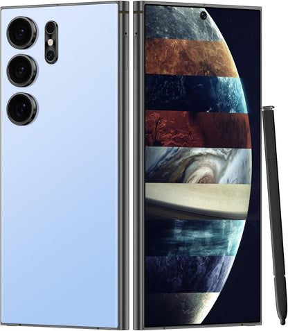 Unlocked Cell Phones Smartphone Unlocked Phones 8+256GB 6.8" HD Screen Dual SIM 108MP+48MP Camera and Built-in Pen (Violet)