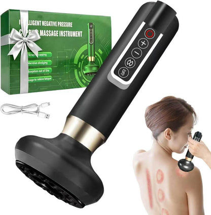 Cellulite Massager Body Sculpting Handheld Cellulite Massager-Cupping Kit with 12 Suction Modes for Arms, Legs, Back Used at Home (Black)