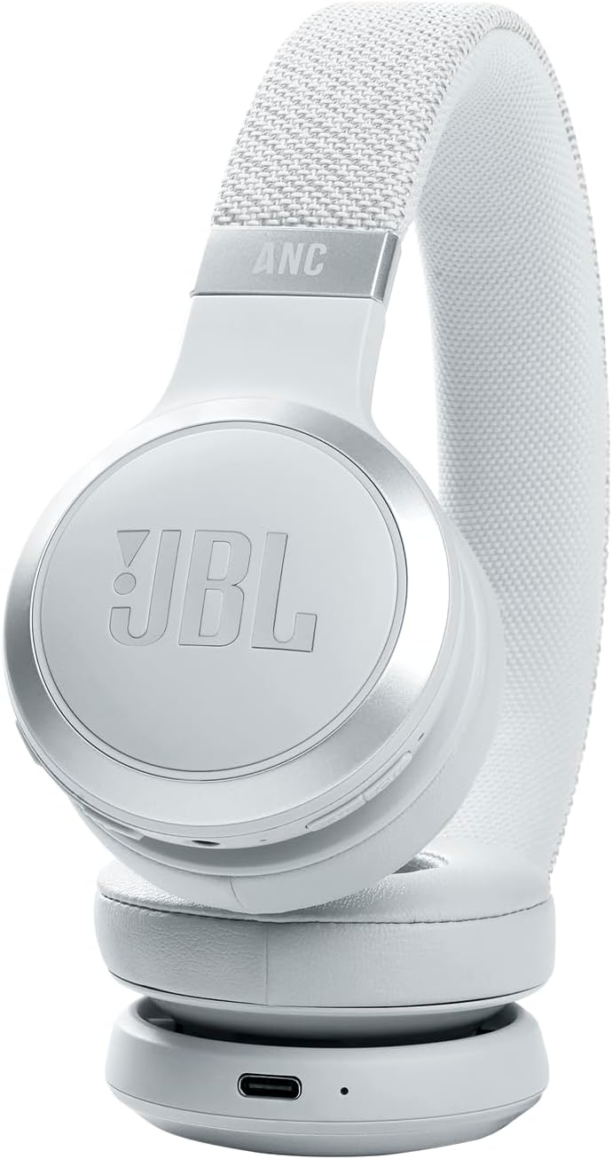 JBL Live 460NC - Wireless On-Ear Noise Cancelling Headphones with Long Battery Life and Voice Assistant Control - Black