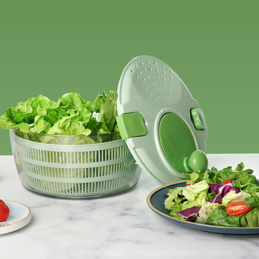 Salad Spinners Lettuces Dryer with Drain Lettuces Spinners for Vegetable Multi-Functional Kitchen Helper Fruit Washing - PuriLite