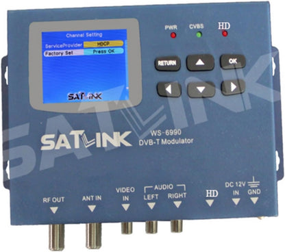 WS-6990 1080p Terrestrial 1 Route DVB-T DVB-C ISDBT ISDB-T Modulator H.264 WS6990 Digital Finder Meter Vs ST-6503