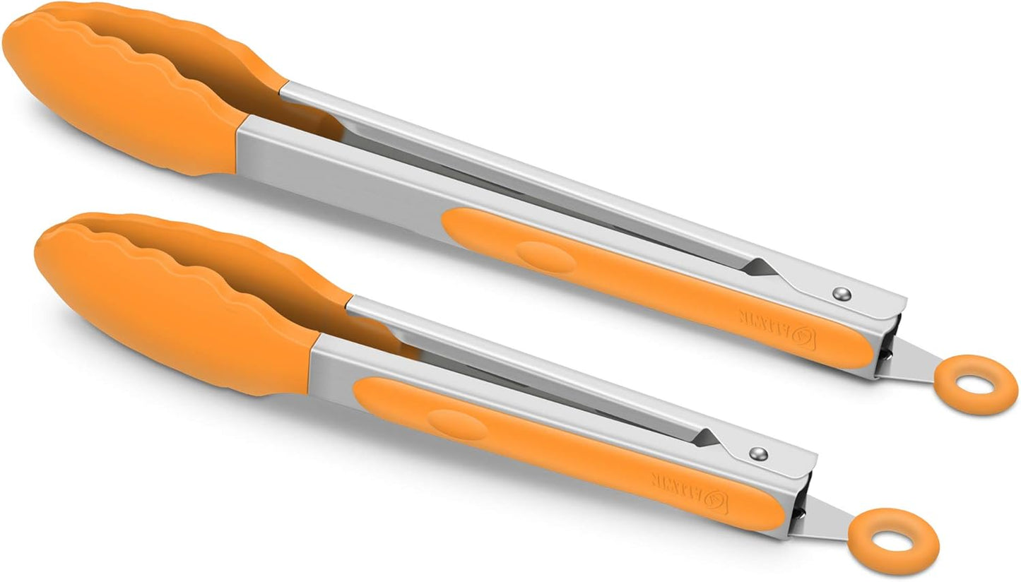 Purilite Select Silicone &amp; Stainless Steel Kitchen Tongs
