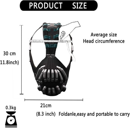 HOMELEX Bane Mask Dark Knight Rises Movie Cosplay Prop Realistic Bane Face Head Mask Halloween Costume Accessory for Adult