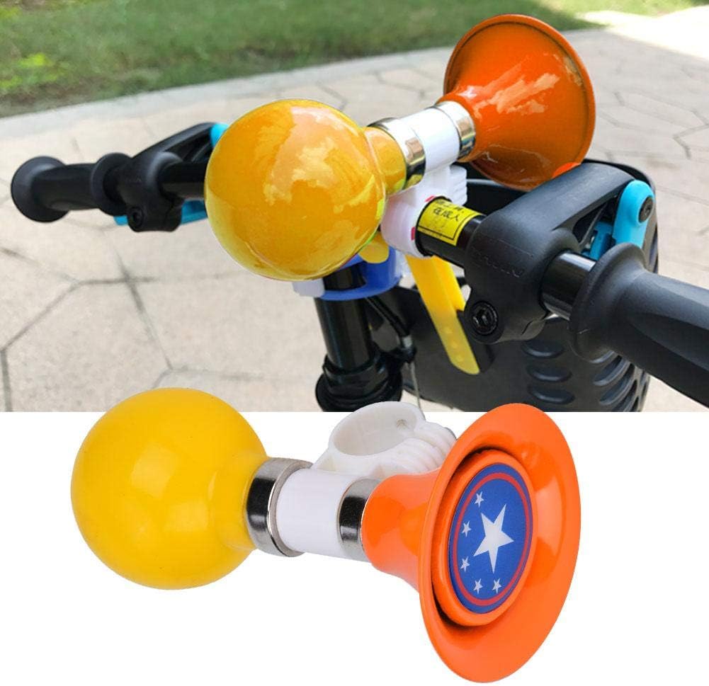 Rubber Children Bike Horn, Metal Rubber Children Bike Horn Bike Warning Bell for Boys Girls Bike Accessory (Orange),G22
