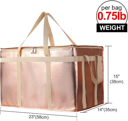 Purilite Select™ Insulated Food Delivery Bag – Extra Large Thermal Carrier for Hot &amp; Cold Food Transport