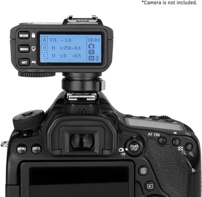 Godox X2T-C E-TTL II Wireless Flash Trigger 2.4G Wireless Transmitter Compatible with Canon DSLR Camera Godox V1 TT685C TT350C V860II-C TT600 AD200Pro iPhone X/8/8 Plus Huawei P20 Pro/Mate 10