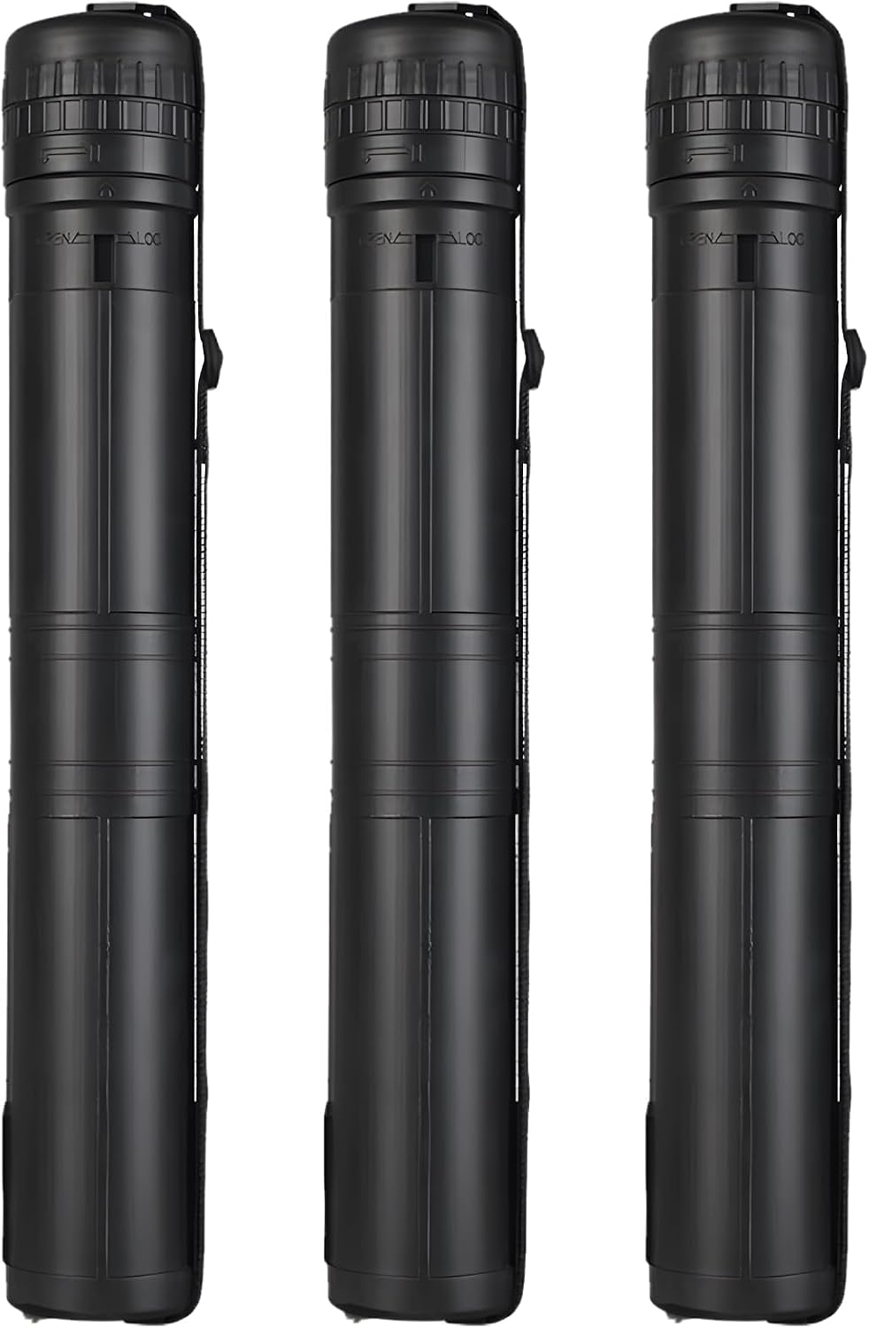 3 Piece Painting Tube Blueprint Box, Length Adjustable 17.3‘ - 29.7’, Poster Tube with Shoulder StrapRetractable Art Plastic TubeBlack Storage Tube, Waterproof and Lightproof (Colorful)