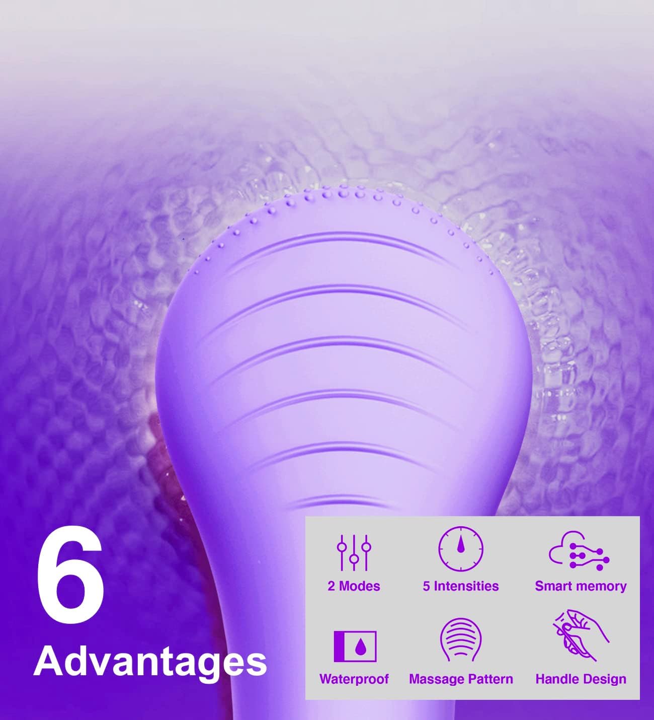Några Coola Facial Cleansing Brush, Waterproof Electric Face Cleansing Brush Device for Deep Cleaning|Gentle Exfoliating|Massaging,Rechargeable Silicone Skin Wash Machine with Magnet Charger