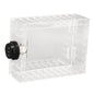 Universal Thermostat Guard Lock Box Small Clear Thermostat Cover with Combination Lock Fits Thermostats 4.92 X 3.74 X 1.97in or Smaller