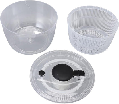 Vegetable Washer Dryer, Salad Spinner Anti Slip Base Home (Large 24x24cm / 9.4x9.4in)