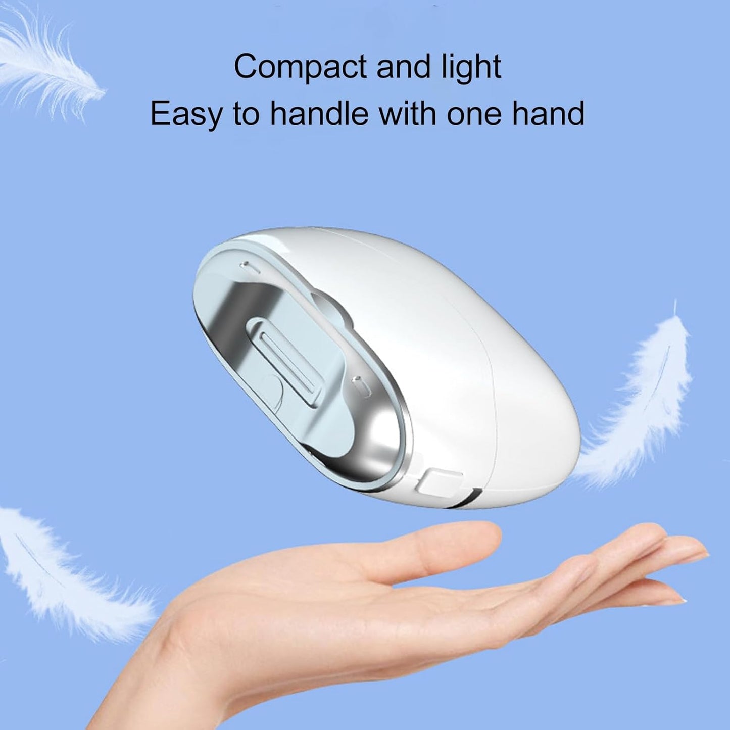 Automatic Electric Nail Clipper Multifunction Efficient Safety Low Noise Automatic Nail Clipper for Home Travel（For fingernail trimming only）