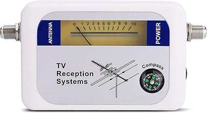 Mini Finder Digital TV Strength Meter Detector Receiver with Backlight. Elegant Exterior, Excellent Sensitivity for Remote Satellite Antennas
