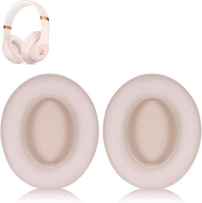 Studio 3 Ear Pads Cushions Replacement Earpads for Beats Studio 2 & Studio 3 Wired & Wireless Headphones,Ear Cushions Memory Foam Earpads with Soft Protein Leather Replacement Parts -White Floral