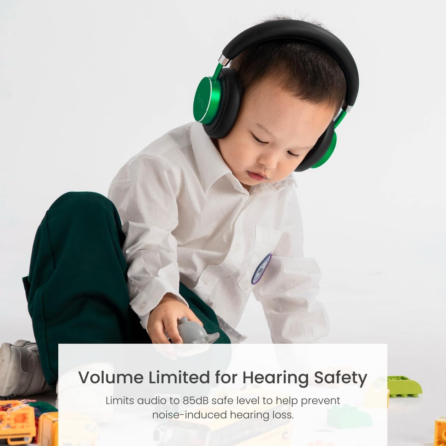 Puro Sound Labs BT2200 Plus Volume Limited Kids’ Bluetooth Headphones (Blue)