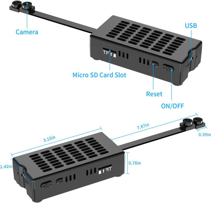 LIBREFLY True 2K Hidden Camera DIY Module - Dual Lens - Mini Wireless Spy Cam - WiFi Tiny Nanny Cam - Small Surveillance Cam for Indoor Outdoor Security