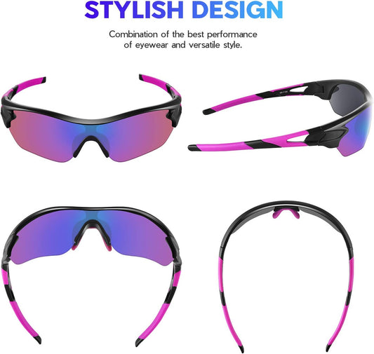 BEACOOL Polarized Sports Sunglasses for Men Women Youth Running Cycling Fishing Baseball Golf TAC Glasses UV400 - PuriLite