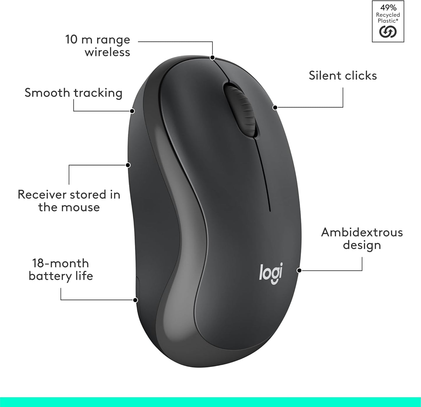 Logitech MK270 Wireless Keyboard and Mouse Combo for Windows, 2.4 GHz Wireless, Compact Mouse, 8 Multimedia and Shortcut Keys, 2-Year Battery Life, for PC, Laptop - Rose