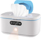 Bellababy Wipe Warmer with Night Light for Diaper Changes, with Car Charger for Portable use, Constant Temp Control Touch Screen, Wipes Dispenser Holder