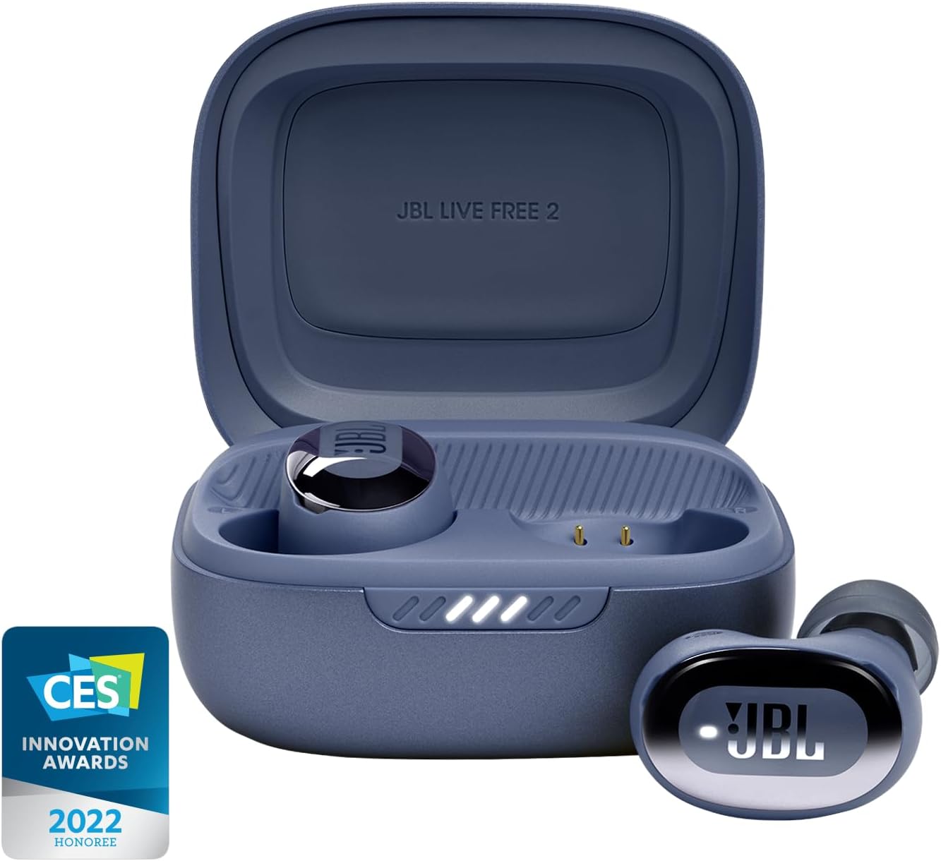 JBL Live Free 2: 35 Hours of Playtime, True Adaptive Noise Cancelling, Smart Ambient, and Beamforming Mics (Black)