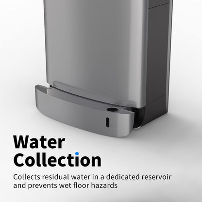 AIKE HEPA Filtered Vertical Hand Dryer Slim, 110-130V Silver 2023 New Version Model AK2065