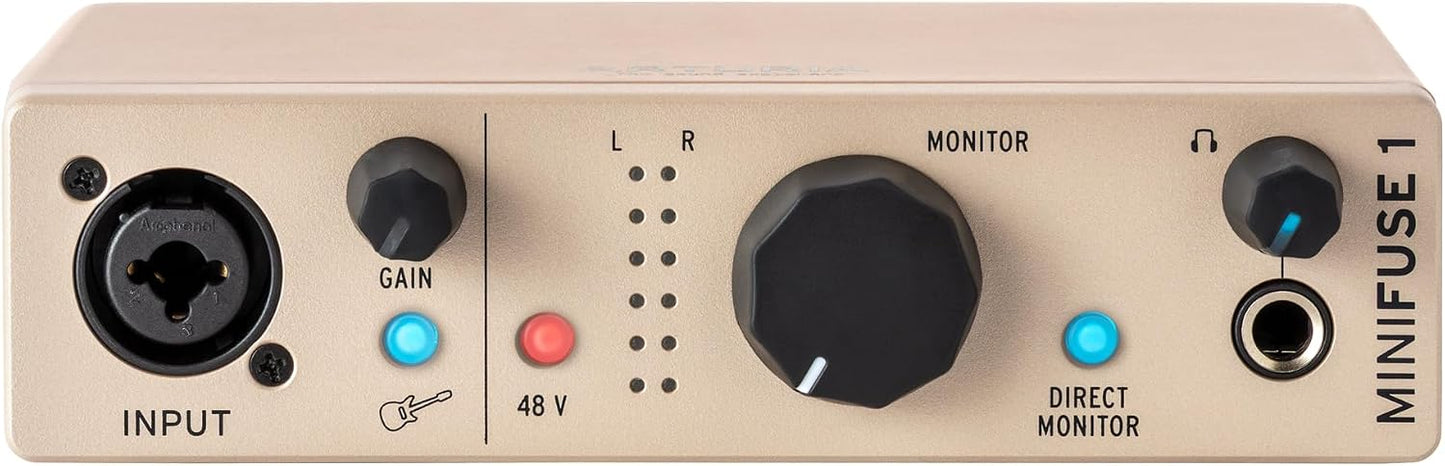 Arturia MINIFUSE2WH Minifuse2 Compact USB Interface White | White, 2 inputs, USB-C audio interface, 24-bit/192kHz, Preamps, Software bundle