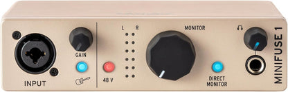 Arturia MINIFUSE2WH Minifuse2 Compact USB Interface White | White, 2 inputs, USB-C audio interface, 24-bit/192kHz, Preamps, Software bundle