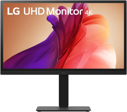 LG 27" 27BA45U-B 27" Ultrafine UHD (3840 x 2160) 4K IPS Monitor – 5ms 60Hz HDR10, DCI-P3 90%, Tilt/Height/Swivel/Pivot Adjustment, HDMI & DisplayPort, Eye Comfort, Black