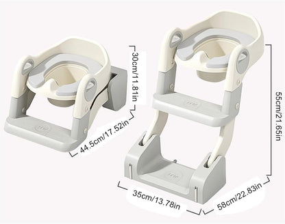 Infant Toilet Seat, Non-Slip Steps for Learning, Home Use Baby Supplies Travel Bathroom Nursery
