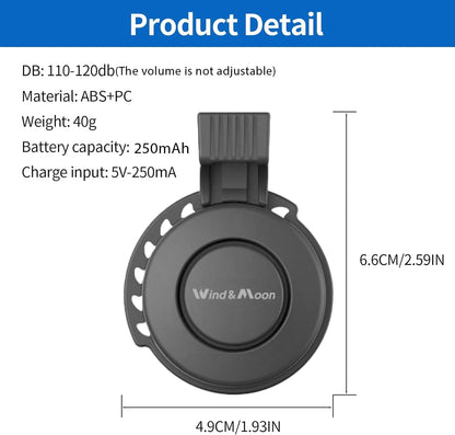 YOUNGFLY Electric Bike Horn Bicycle Bell, 120db Electronic Bicycle Horn with USB Waterproof Plug 4 Sound Modes, for Kids Boys Adults Mountain Bike Accessories