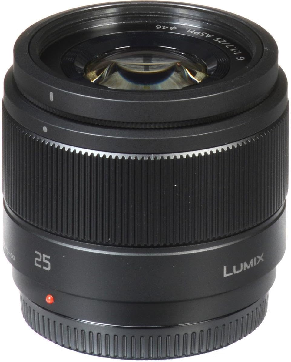 Panasonic HH025 LUMIX G Lens, 25mm, F1.7 ASPH, Mirrorless Micro Four Thirds, Black