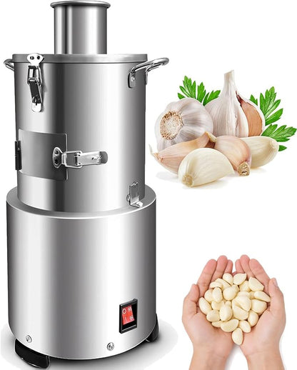 Electric Garlic Peeler Machine, 200W Stainless Steel Commercial