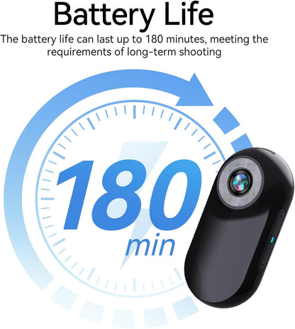 Mini Body Camera 1080P with 32GB Card Helmet Camera Body Cameras with Audio and Video Recording Multi-Function Accessory Bodys Cam