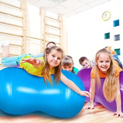 Peanut Yoga Ball, Peanut Sports Ball, Peanut Shaped Ball, Fitness Ball with Air Pump, Anti Explosion Thick PVC Peanut Sports Ball, Suitable for Home Fitness, Labor Delivery