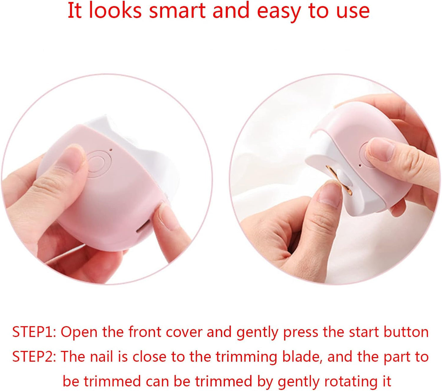 Xuanxi Electric Toenail & Fingernail Trimmer Grinder Nail Effortless Nail Trimmer for Adults Toes