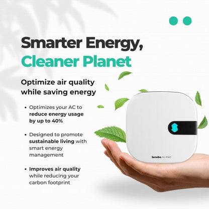 Sensibo Air PRO - Air Conditioner Smart Controller & Air Quality Sensor. Smart Thermostat for Mini Split, Window, Portable AC. Temp & Humidity Sensors. Google, Alexa, Siri & Apple HomeKit Compatible