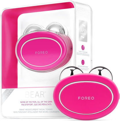 FOREO BEAR Microcurrent Facial Device | Face Sculpting Tool | Instant Face Lift | Firm & Contour | Chin Lift | Non-Invasive | Increases Absorption of Facial Skin Care Products